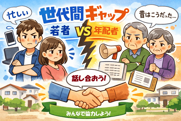 自治会・町内会での世代間ギャップ（若者と年配者）をなくす工夫
